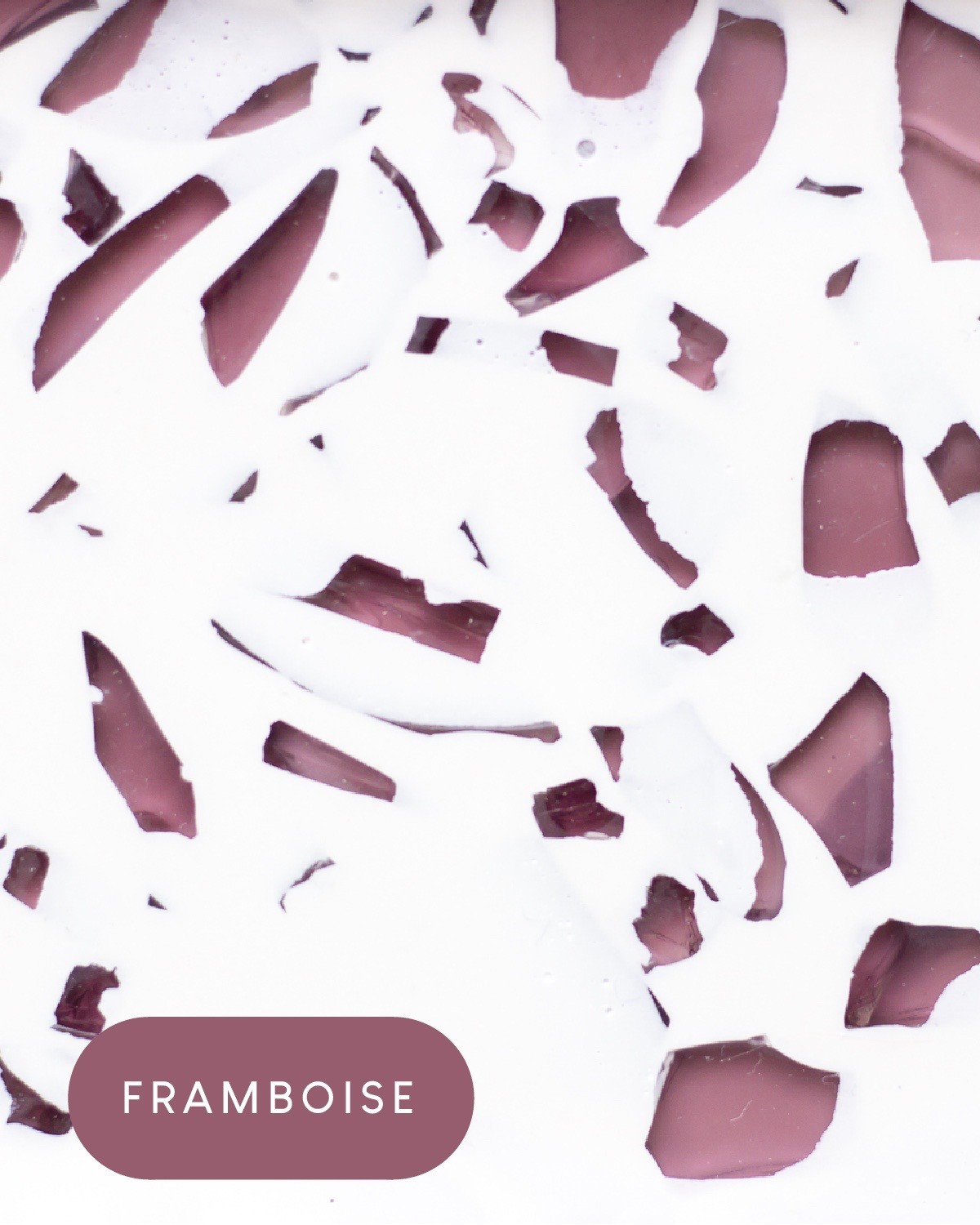 PORTE-SAVON  À RAINURES ECO-TERRAZZO - Framboise