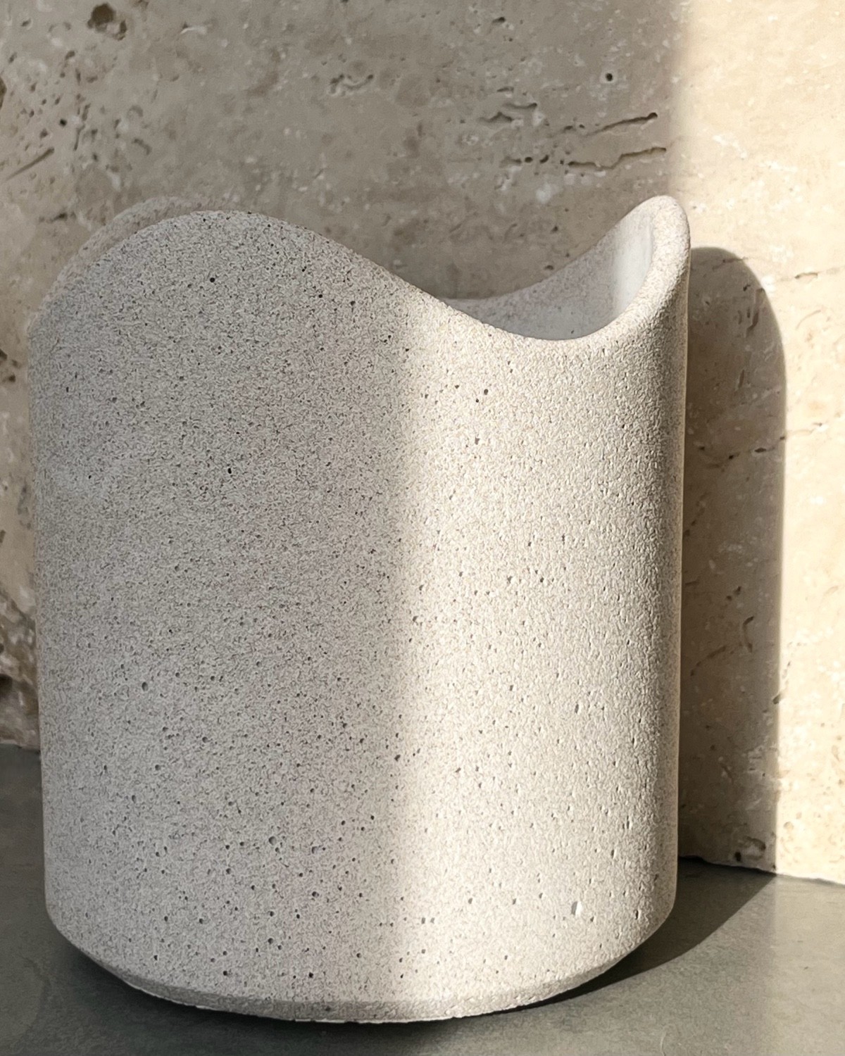 POT A USTENSILES - Résine effet Grés