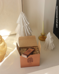 Allume-feu naturel et petit coffret d'allumettes - TERRACOTTA