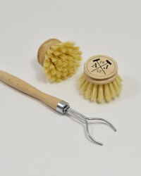 BROSSE VAISSELLE NATURELLE ET TETE BROSSE SUPPLEMENTAIRE