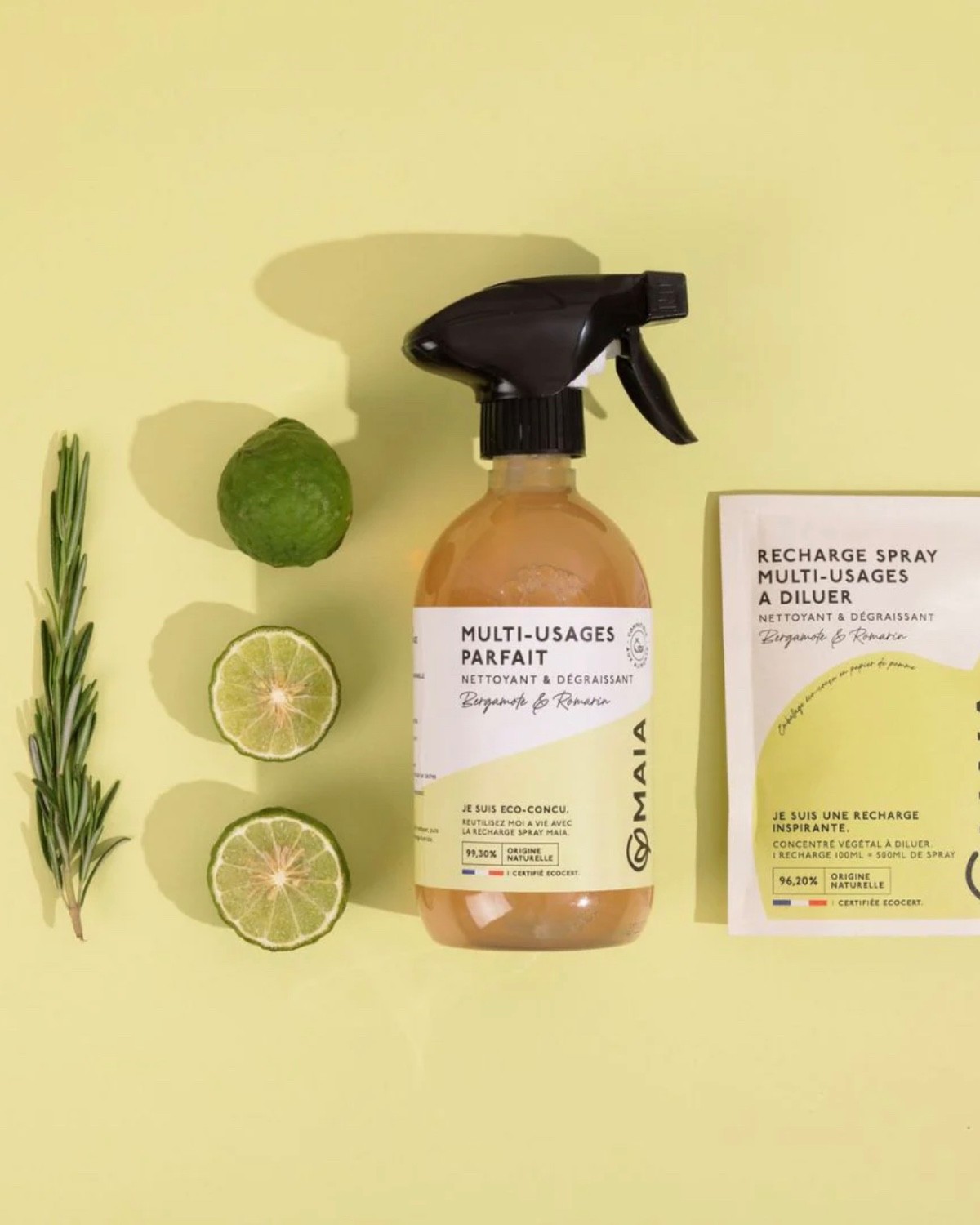 RECHARGE SPRAY MULTI-SURFACE- Bergamote & Romarin