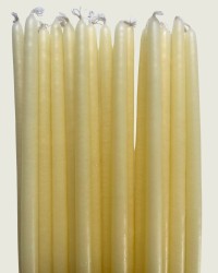 BOUGIES FINES JAUNE PASTEL