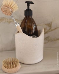 POT A USTENSILES - Résine effet Grés