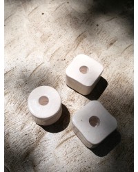 TRIO BOUGEOIRS CERAMIQUE - Craquelé