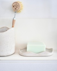 POT A USTENSILES - Résine effet Grés