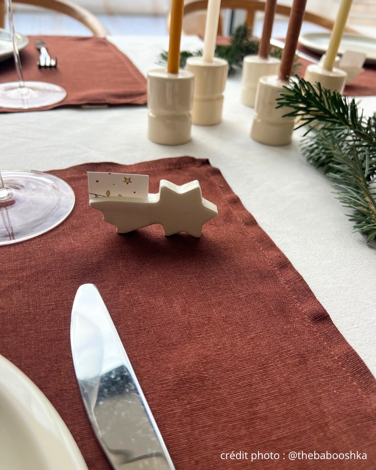 SET DE MARQUE-PLACES ETOILES FILANTES