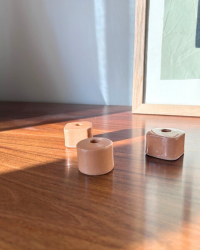 TRIO BOUGEOIRS CERAMIQUE CORAIL