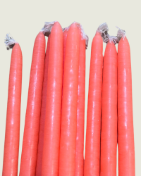 BOUGIES FINES ORANGE FLUO