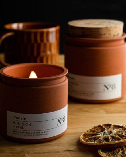 BOUGIE TERRACOTTA - Bourbon et Miel BOUGIE TERRACOTTA - Bourbon et Miel