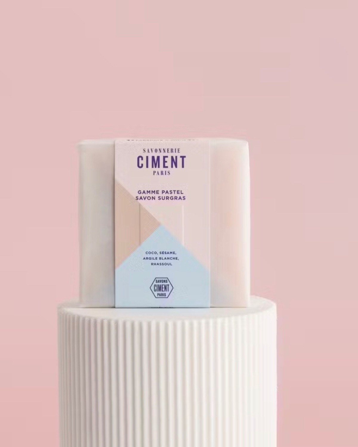 SAVON FACETTE PASTEL - Coco, Sésame, Argile & Rhassoul