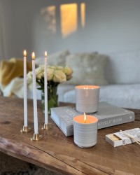 COFFRET BOUGIES FINES CIERGES HORTENSE - 20 Blancs