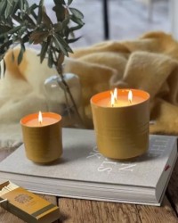 BOUGIE CERAMIQUE PARFUMEE RETOUR D'ADEN - Jaune