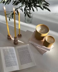 BOUGIE CERAMIQUE PARFUMEE RETOUR D'ADEN - Jaune