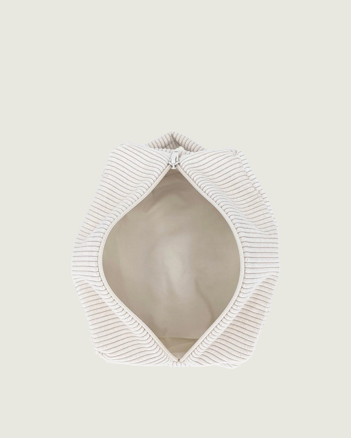 TROUSSE DE TOILETTE - Velours côtelé écru