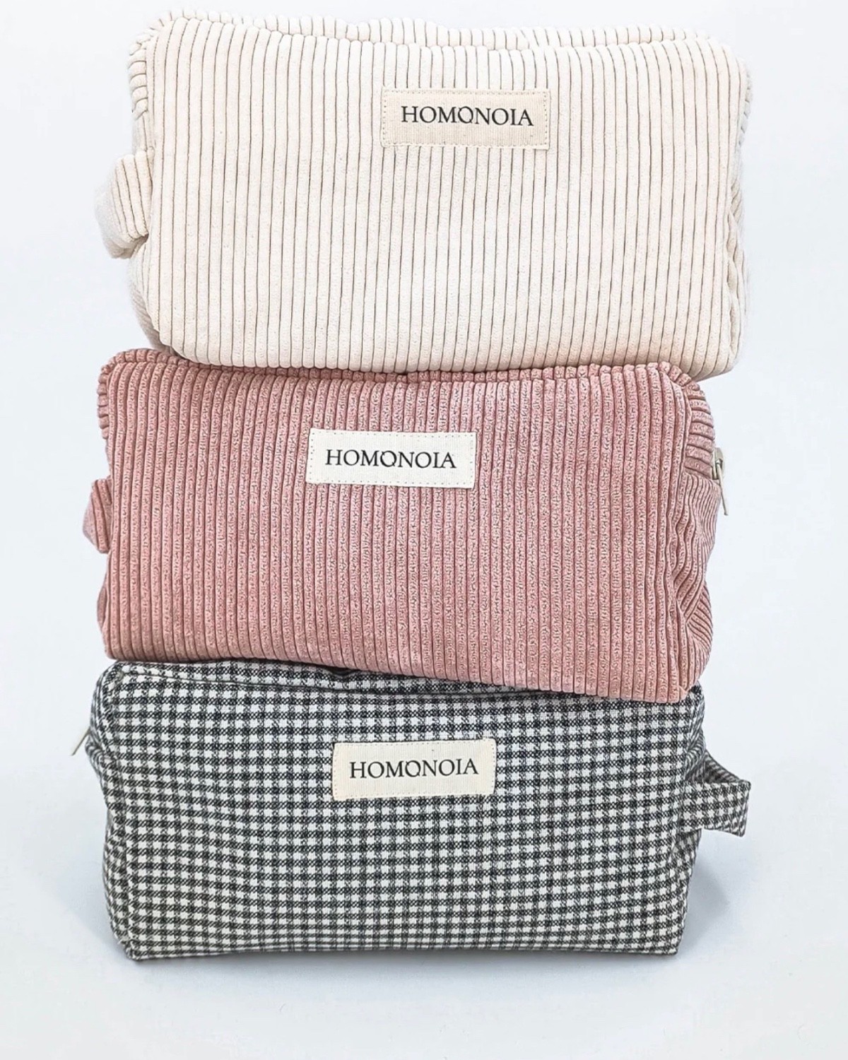 TROUSSE DE TOILETTE - Vichy noir & blanc