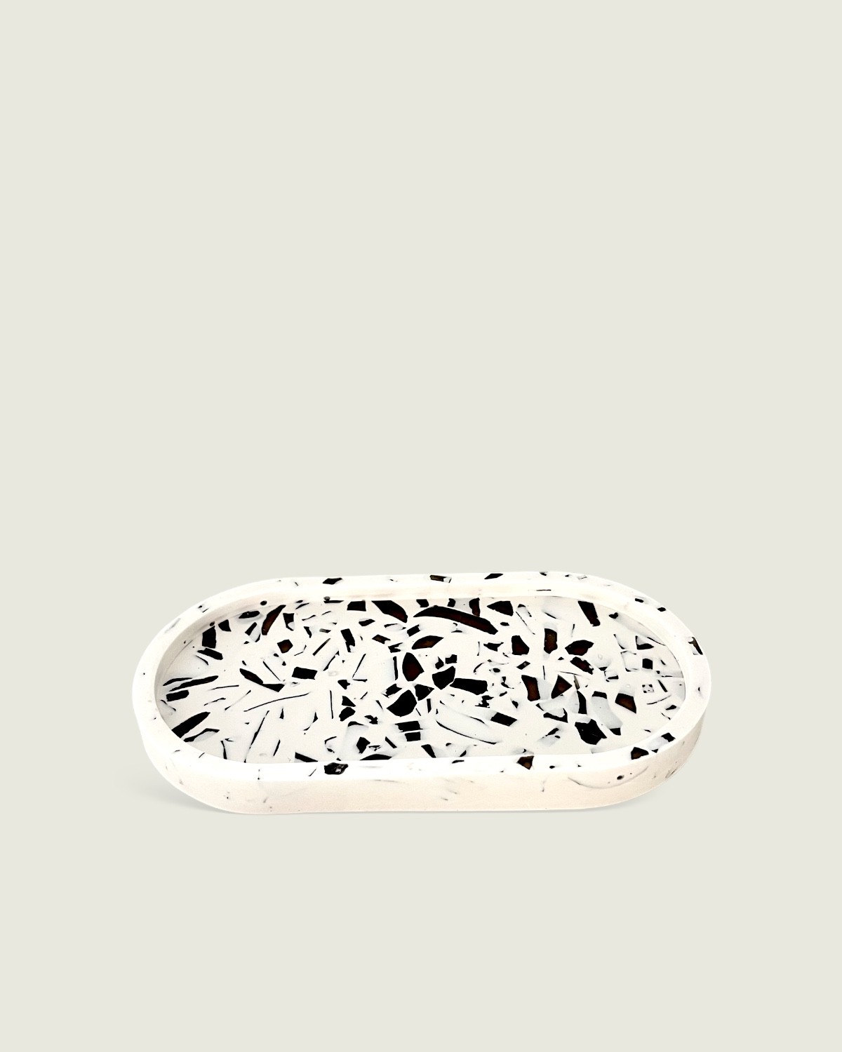 VIDE-POCHE ECO-TERRAZZO - Verre Fumé