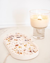 VIDE-POCHE ECO-TERRAZZO - Rose pâle